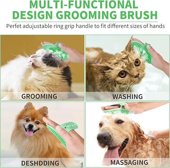 Dog Paw Cleaner, Washer, Muddy Pet Foot Cleaner for Small Medium Large Breed Dogs/Cats (with 3 absorbent towel) (Light Green, Large)