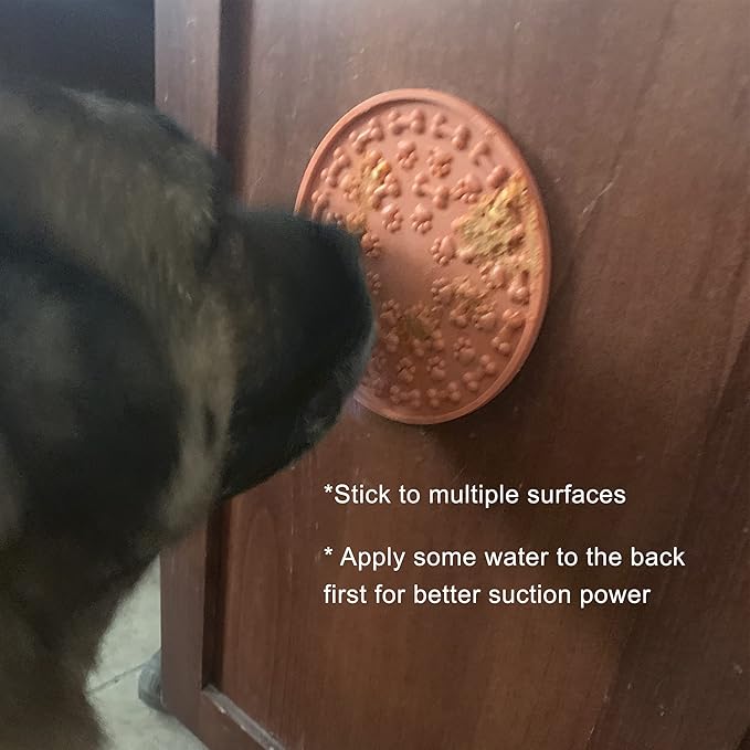 Jalousie Dog Puzzle Balls Cat Treat Dispensing Balls Non-Toxic Natural Rubber Pup Chew Toys for Puppy Pet Dog Teething Puzzle Playing Treat Dispenser Rope (3 Lick Mat + 1 Treat Ball)