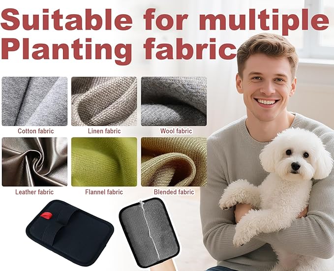 Pet Hair Removal Glove for Dogs & Cats, Newly Upgraded Reusable Electrostatic Pet Hair Gloves, Pet Hair Remover Tool for Clothing, Couch, Carpet, Car Seat (2Pcs)