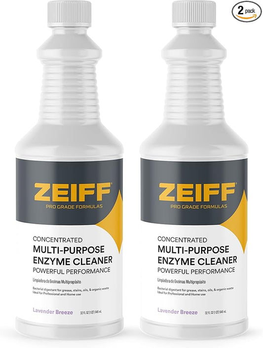 Pro-Grade Multi-Purpose Probiotic Enzyme Cleaner - Pet Stain and Odor Remover, Drain Cleaner - Powerful Cleaning & Odor Eliminating Formula For Professional & Home Surfaces - 32 Ounce