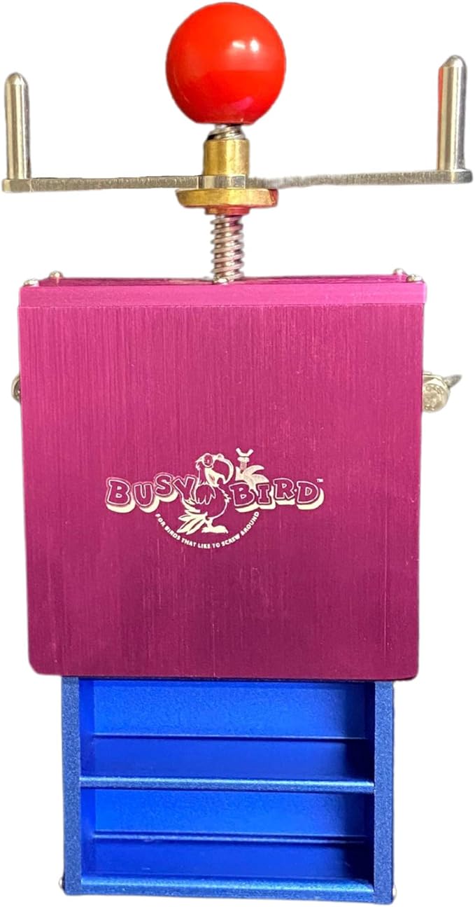 Ele-Waiter Foraging Bird Toy | Interactive Treat Dispenser | Promotes Natural Foraging Behavior | Bird Cage Accessories for Medium to Extra Large Birds | Colorful Toys for Parrots, Cockatiel,Cockatoos