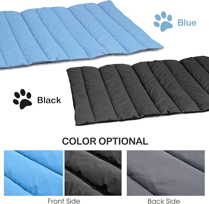 Heeyoo Outdoor Dog Bed, Water Proof Camping Dog Bed, Machine Washable and Portable Travel Dog Bed, Foldable Outdoor Pet Bed for Small, Medium, and Large Dogs, Outdoor Dog Mat