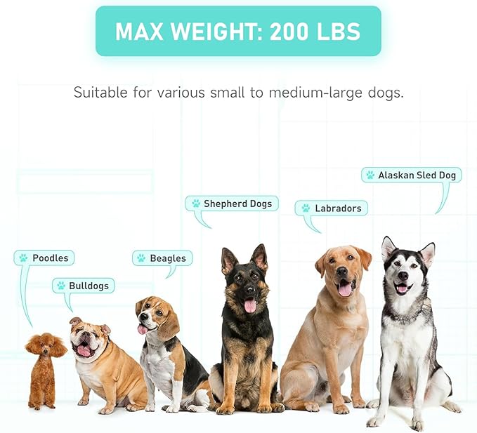 Inflatable Large Dog Water Ramp Float Floating Ramp-Swimming Pets Up to 200 Pounds Large Dogs-Inflatable Stairs for Boats, Docks, with Pump/Rope/Repair Kit - PVC Anti-Slip Fabric