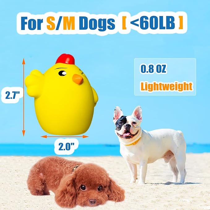 Squeaky Dog Toys for Small Dogs and Medium Breeds, Puppy Small Dog Toys Squeaky Dog Balls 6pcs for Mini, Small, Medium Breeds