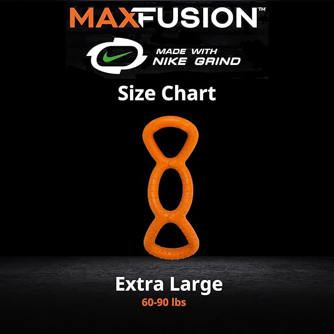 Max Fusion with Nike Grind, Arlee Tug of War Dog Toy, Chew Toy for Play, Fetch, Tug, XL