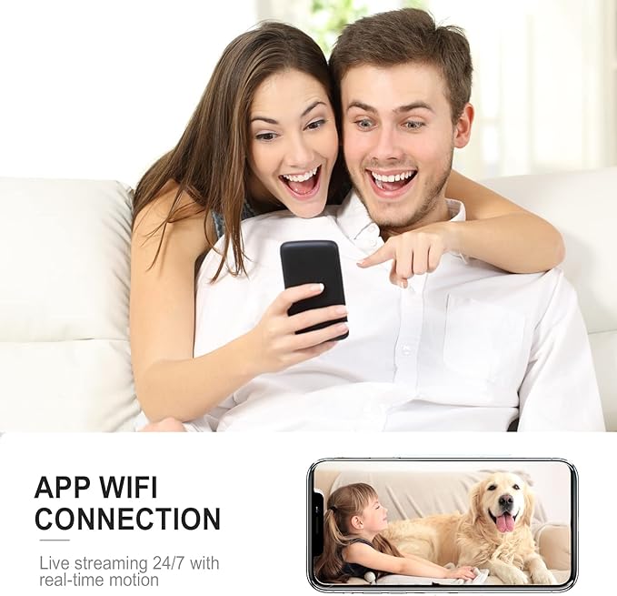 javiscam 2025 Upgraded Hidden Spy Camera,4K HD Mini Cam for Home with Night Vision,100 Days Long Battery Life, Motion Detection,Remote Viewing,Wireless Camera for Pet/Baby/Nanny Surveillance