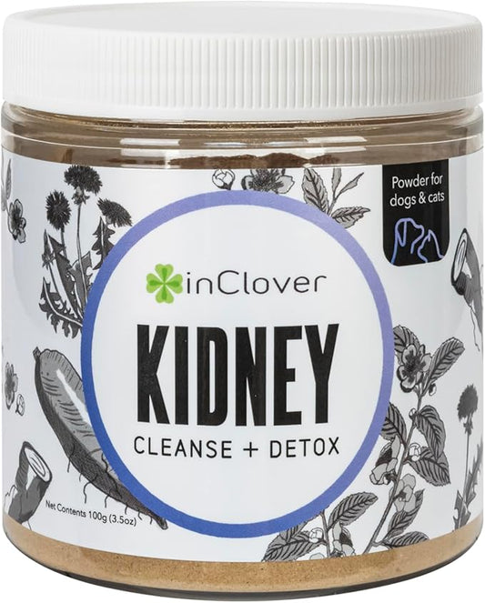 InClover Kidney – Bladder and Urinary Health Supplement for Dogs & Cats - with Resveratrol (Found in Cranberries), L-Carnitine & D-Mannose – Supports a Healthy Urinary Tract and Optimal Renal Function