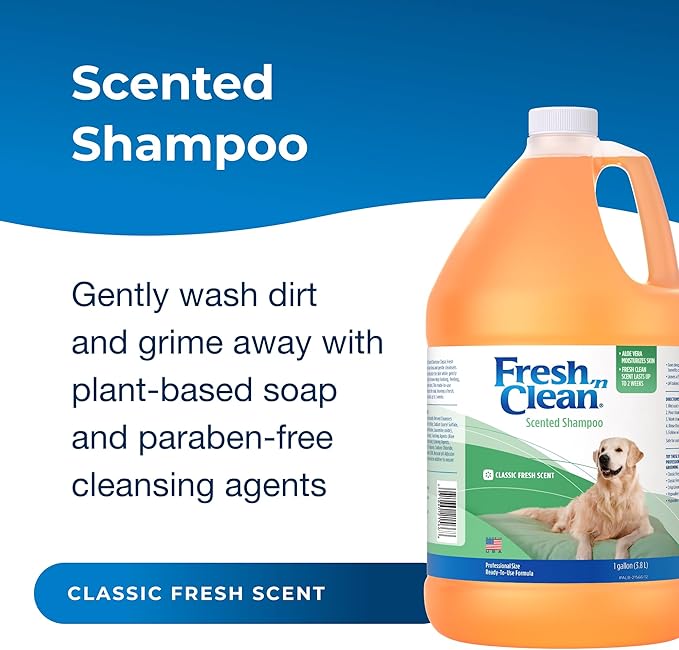 Lambert Kay Fresh'n Clean Scented Dog and Cat Shampoo, 1-Gallon