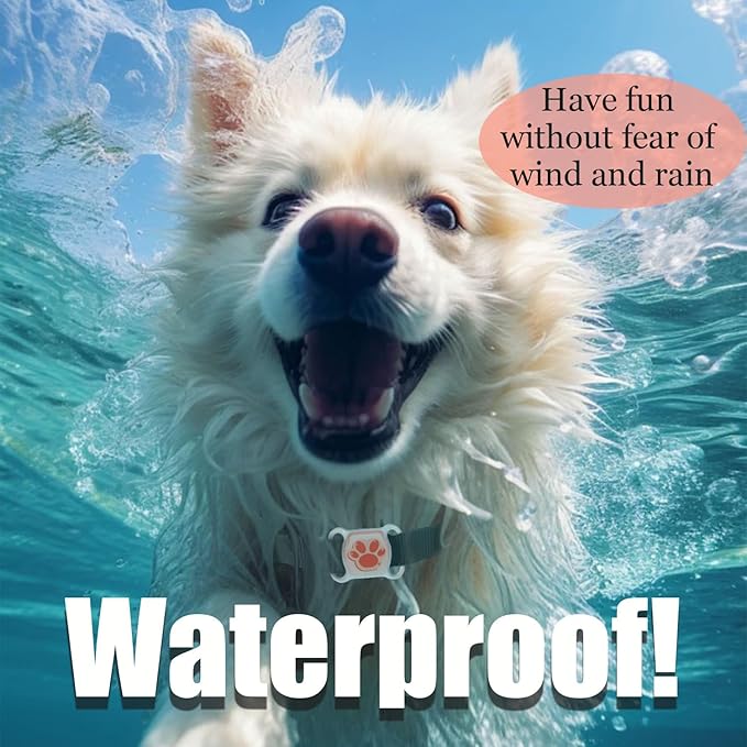 GPS Tracker for Dogs & Cats - No Monthly Fee, Waterproof Real-Time Tracking Collar for Pets,Kids,Luggage & Assets | 365-Day Battery Life | iOS & Android Compatible | Anti-Lost Device