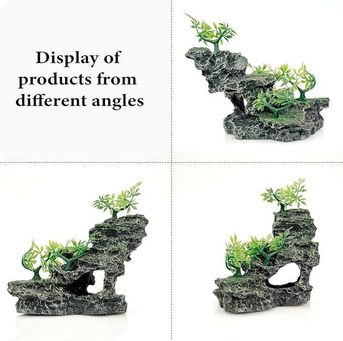 Fish Tank Decoration - Aquarium Ornament Rock Cave Landscape,01