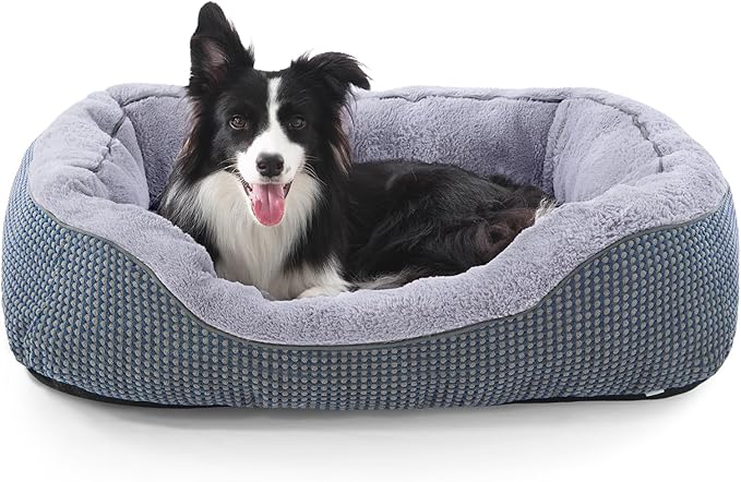 INVENHO Dog Bed Medium Size, Orthopedic Warming Soft Calming Sleeping Durable with Anti-Slip Bottom