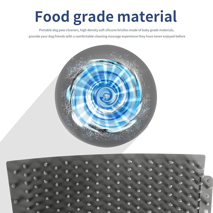 Dog Paw Cleaner，Automatic paw cleaner For dogs, Type-c Charging, Designed For Small To Medium Sized Dogs ，Easy To Carry，Keeps Homes Clean(white)