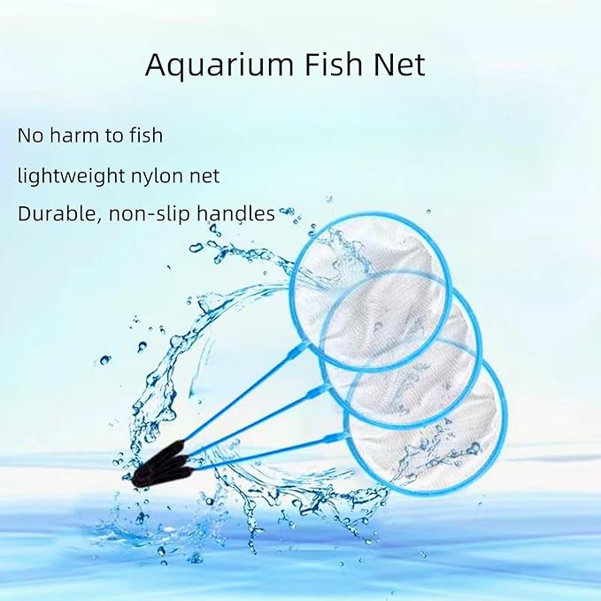 10pcs Aquarium Fish Net Cleaner Net Fish Tank Filter Nets High Density Mesh