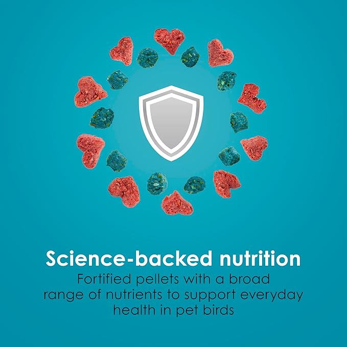 Kaytee Forti-Diet Pro Health Nourish+Protect Parrot Food, Comprehensive Nutrition Backed by Science, Digestive Health, Immune Support, 5 pounds