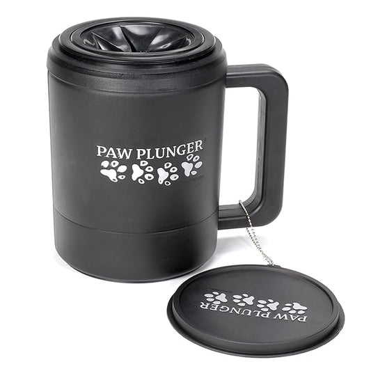 – Dog Paw Cleaner - Puppy Essentials - Portable Dirty Paw Washer - Ideal for Large Dogs - Black