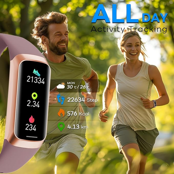 Fitness Tracker Watch, Smart Watch with Blood Pressure Heart Rate Sleep IP67 Waterproof Health Watches Fitness Activity Tracker Step Calorie Counter Pedometer Watches for Men Women Android iOS Phone