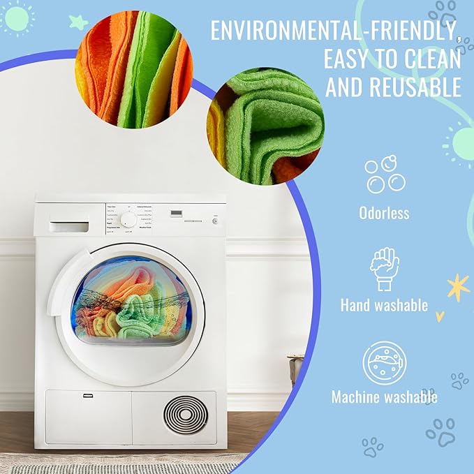 Pet Snuffle Ball, Puzzle Sniffing Interactive Dog Ball for Blind Dogs Training Stress Relief Dog Enrichment Toys Treat Machine Washable (15cm, Yellow Orange Green)