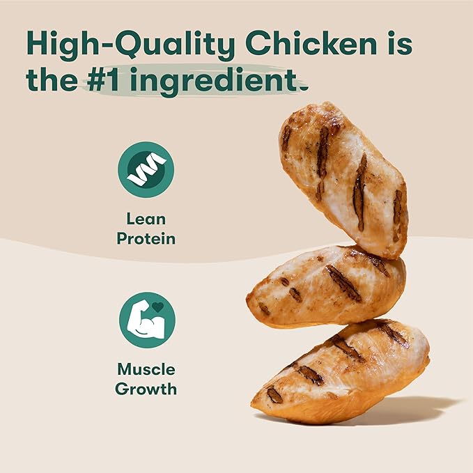 Jinx Bone Broth Stew for Dogs - Chicken & Vegetables Recipe - Grain-Free Wet Dog Food & Topper for Picky Eaters - Promotes Lean Muscle Growth, A Healthy Coat & Improved Digestion - 13 Oz, 12 Pack