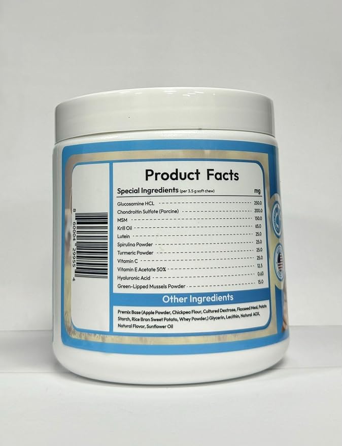 Dogs Suplements Hip & Joint - Krill Oil and Glucosamine Soft Chews, Joint Supplement for Dogs with Krill Oil,Glucosamine, Chondroitin, MSM, Turmeric, Anti Inflammatory, Mobility (Beef 90ct)