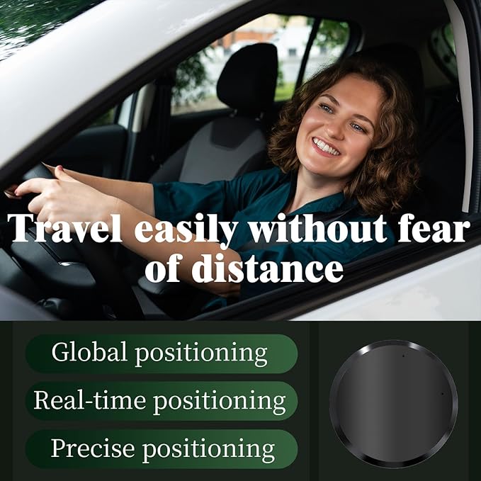 GPS Tracker for Vehicles, Mini Hidden Car GPS Tracker,Magnetic Waterproof GPS Locator Global Coverage Real-Time Tracking,for Cars,Assets,Pets,Children and Elderly,No Subscription No Monthly Fee