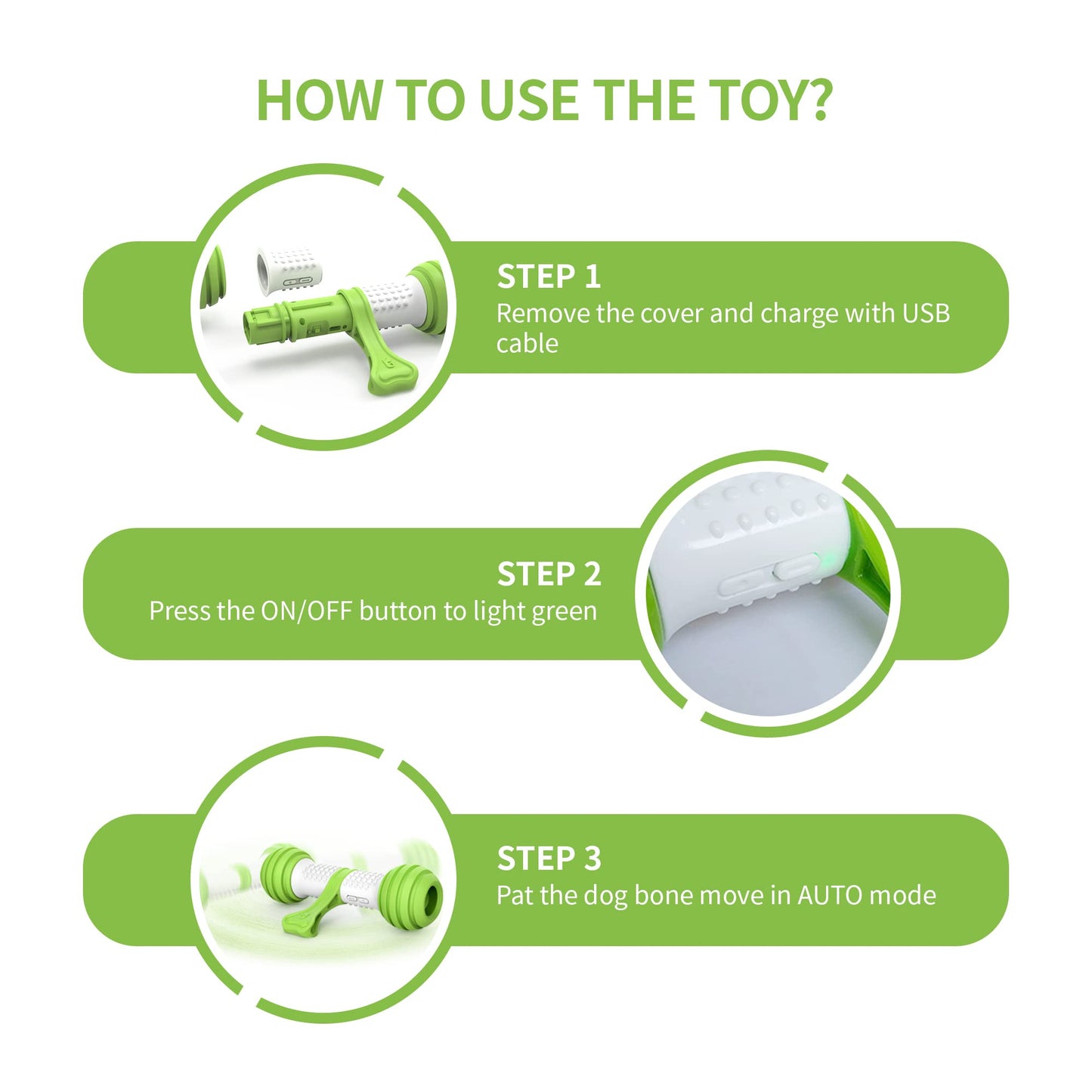 PETGEEK Bundle 2 items Treat Dispenser Dog Toys Automatic Dog Bone Toy & Gigwi Interactive Dog Puzzle Toys Automatic Pet Feeder with Dual Power Supply and Remote Control