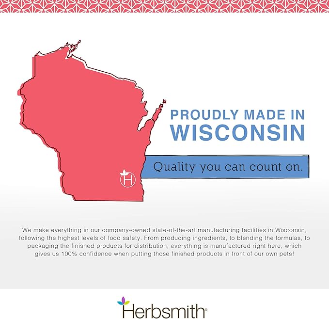 Herbsmith Senior Dog Wisdom – Dog Dementia Supplement – DHA for Senior Dog Brain Health - Senior Supplement for Dogs- 500g