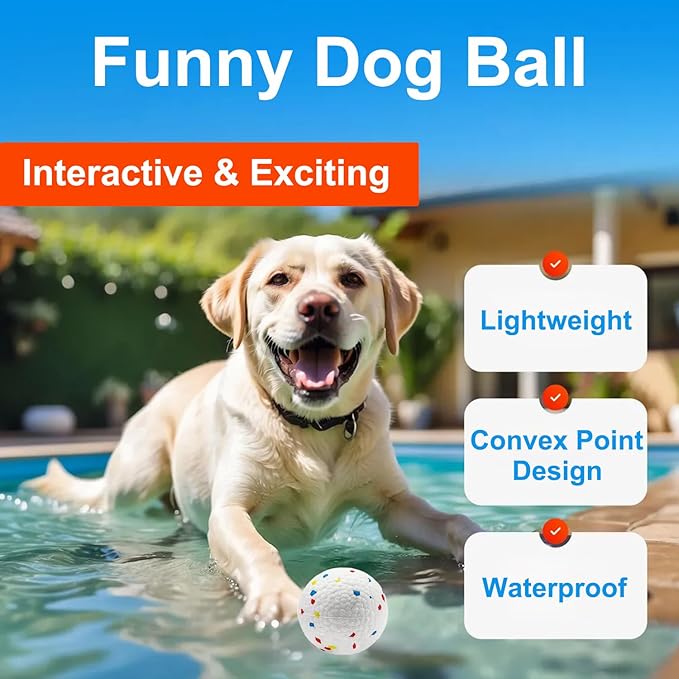 4PCS 2.3" ETPU Dog Fetch Balls for Upgrade Automatic Dog Toy Ball Launchers, Relieves Anxiety, Breeds Chew Toys for Teething, Interactive Pet Tennis Balls Toy for Small and Medium Puppy