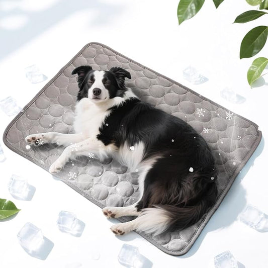 awrose Dog Cooling Mat, Summer Self Cool Pet Cooling Blanket for Dogs Cats, Easy Washable Foldable Dog Cool Pad for Crate, Bed, Floor, Car Seats, Lawns, Indoor, Outdoor
