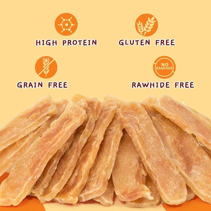 Jungle Calling Dog Treats Chicken Jerky Training Treats, Slow Roasted Snacks for Medium and Large Dogs Chewy Treats 10.6 Ounce (Chicken Fillet)