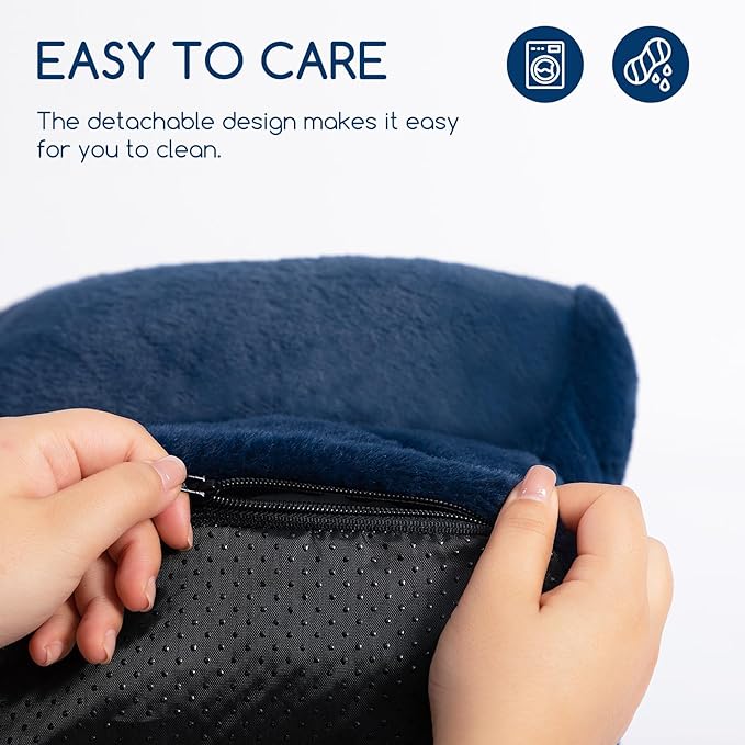 Hollypet Fluffy Plush Pet Cat Couch Sofa Soft Calming Pet Dog Sofa Beds for Medium Small Cats and Dogs, Cobalt Blue