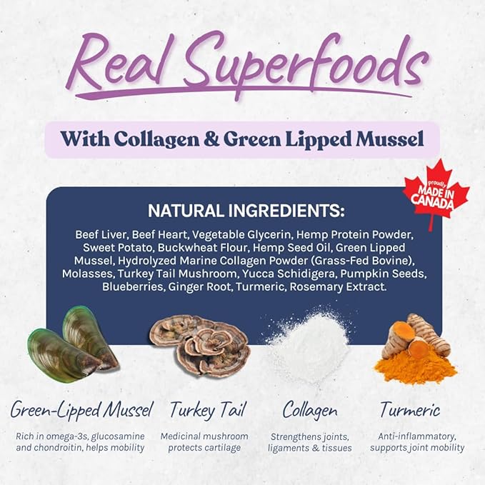 healthybud Hip and Joint Dog Treats - Glucosamine Soft Beef Liver Bites for Senior Dogs, Arthritis Support 14.1oz