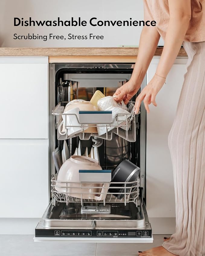 Homerunpet Double Wall Stainless Steel Dog Bowls, Non-Slip Base, Dishwasher Safe, Durable Pet Food & Water Bowl for Dogs & Cats(32oz, Black)