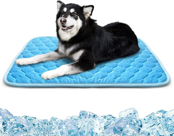 Dog Cooling Mat for Dogs Non-Toxic Self Cooling Pad & Easy Clean Large 39x27in
