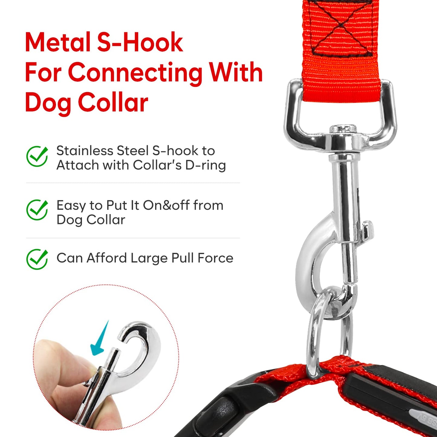 Kpuplol LED Light Up Dog Leash 3 Lighting Modes USB Rechargeable, High Visibility Up to 400 Yards Safety Glow in The Dark Dog Leash for Large Medium Small Pets