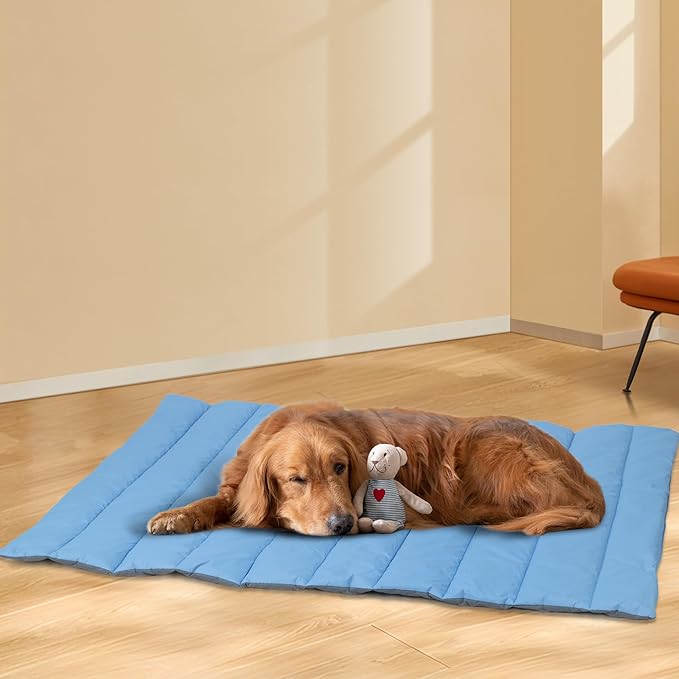 Heeyoo Outdoor Dog Bed, Water Proof Camping Dog Bed, Machine Washable and Portable Travel Dog Bed, Foldable Outdoor Pet Bed for Small, Medium, and Large Dogs, Outdoor Dog Mat