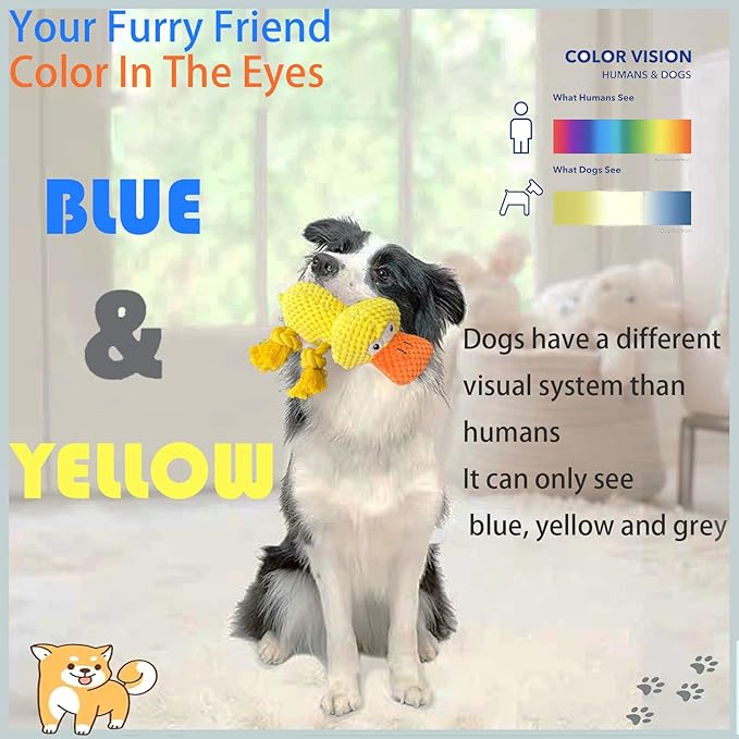 Indestructible Dog Squeak Toys for Big Dogs, Durable Chew Toys for Aggressive Chewers, Tough Stuffed Animals, Toys with Cotton Material and Crinkle Paper,Suitable for Large, Medium and Small Dogs