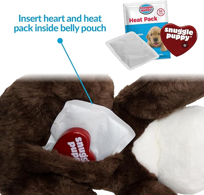 Original Snuggle Puppy Toys - Heartbeat Puppy for Dogs - Pet Anxiety Relief and Calming Aid - Comfort Dog Toys for Behavioral Training