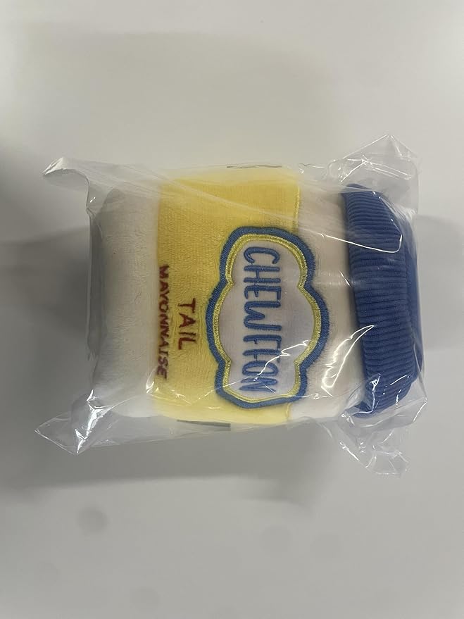 Dog Enrichment Toys, Interactive Mayonnaise Jar Puzzle, Snuffle Toy for Mental Stimulation, Hide and Seek Crinkle Toy for All Dog Sizes