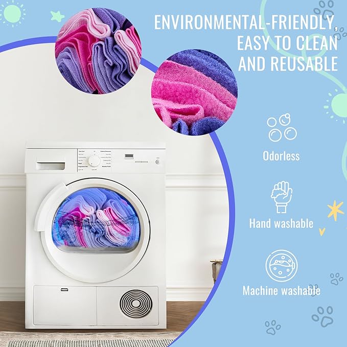 Pet Snuffle Ball, Puzzle Sniffing Interactive Dog Ball for Blind Dogs Training Stress Relief Dog Enrichment Toys Treat Machine Washable (15cm, Pink and Purple)