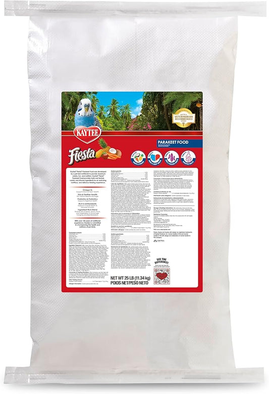 Kaytee Fiesta Parakeet Food 25 lb