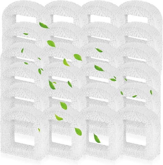 Cat Water Fountain Filters, 24 Pack Pet Fountain Replacement Foam Sponge Pre-Filters Fit for Multiple Ceramic and Stainless Steel Pet Fountains