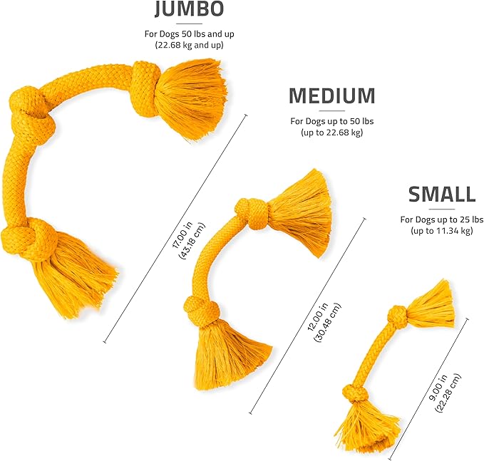 Playology Rope Toys for Dogs | Tug of War Dog Toy for Aggressive Chewers | Cheddar Cheese Scented Dog Toys | Medium Rope Toy for Interactive Play