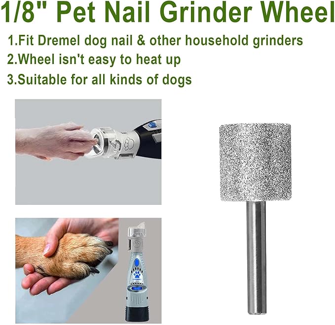 Diamond Dog Nail, 1/8'' Nail Tool for Dogs, for Animals Nail Care & Home Grinder Tools for Dogs and Animals