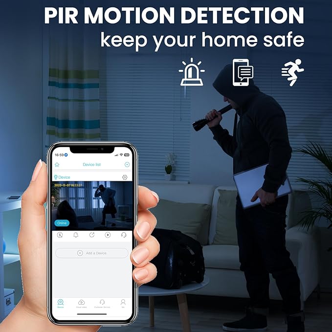 javiscam 2025 Upgraded Hidden Spy Camera,4K HD Mini Cam for Home with Night Vision,100 Days Long Battery Life, Motion Detection,Remote Viewing,Wireless Camera for Pet/Baby/Nanny Surveillance