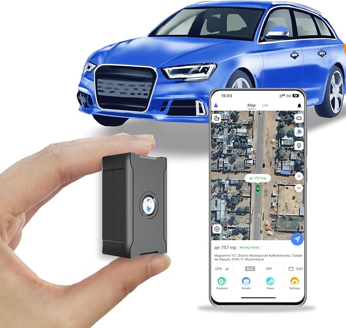 GPS Tracker for Vehicles, 6000Mah Battery Life Up to 90 Days, Waterproof, Magnetic 4G LTE, Unlimited Range, Subscription Required, Multiple Alarms, Hidden Tracker