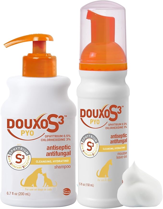 DOUXO® S3 PYO Combo Set | DOUXO S3 PYO Shampoo (6.7 oz) & DOUXO® S3 PYO Mousse (5.1 oz)