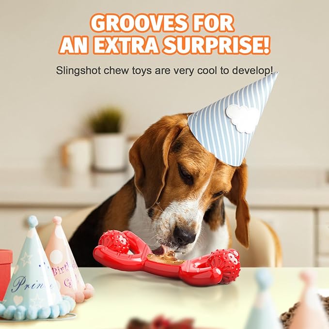 Indestructible Dog Toys for Aggressive Chewers - Heavy-Duty Chew Bones with Real Vanilla Flavor, Interactive & Durable Toys for Medium/Large Dogs to Relieve Boredom