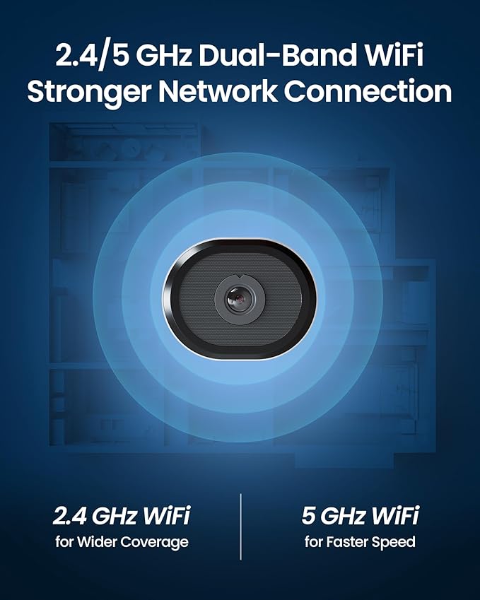 ZOSI C680 2K Window Security Camera with Full Color Night Vision, 3MP Indoor Plug-in WiFi Camera for Home Security, AI Human Vehicle Detection, 2.4/5GHz WiFi, 24/7 Recording, 2 Way Talk, Easy Install