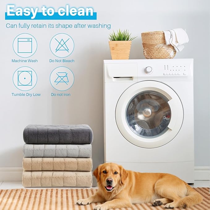 Dog Car Seat Cover for Back Seat, Dog Bed for Car, Fit for Backseat Extenders, Car Seat Protector, Nonslip Soft Durable for Cars Trucks and SUVs (Dark Gray and White, 24.8"*54")