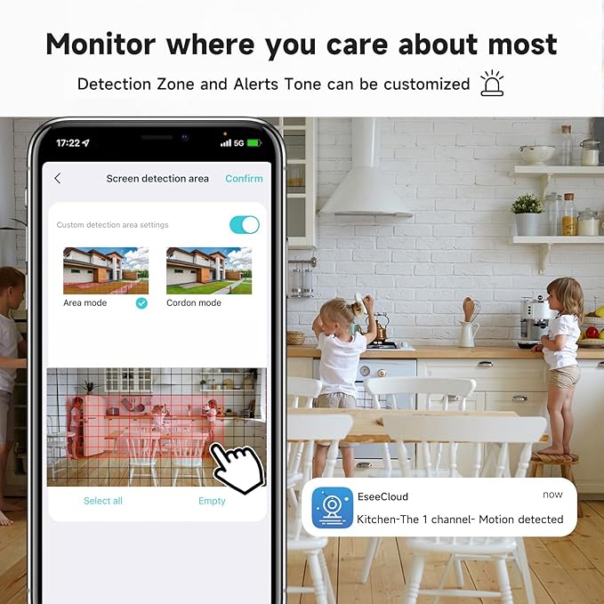 1080P 2.4g/5g Indoor Camera, Plug-in Cameras for Home Security, Baby/Elder/Home Cameras Indoor with Phone App, Night Vision, Motion Detection, 2-Way Talk, WiFi Camera Compatible with Alexa